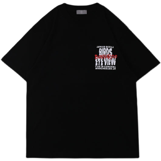 Sudadera Cuello Redondo Estampado Robot Llama Manga Corta