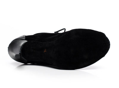 Botas de Tacón Alto para Baile Latino Mujer Negro - Image 3