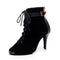Botas de Tacón Alto para Baile Latino Mujer Negro