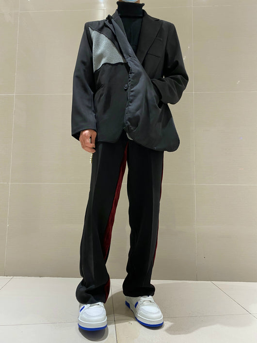 Pantalones Casuales de Pierna Recta Ancha y Suelta - Image 3