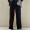 Pantalones Casuales de Pierna Recta Ancha y Suelta