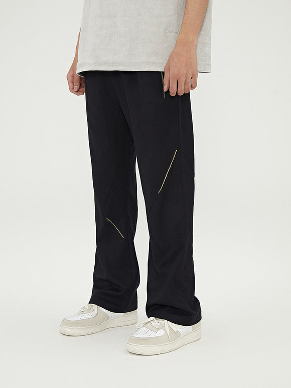 Pantalones Acampanados Casuales de Color Liso - Corte Boot Versátil