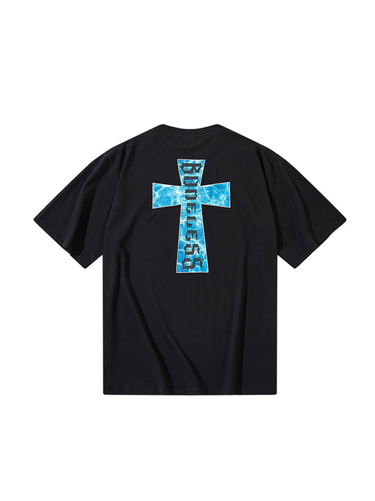 Playera Estampada Ripple con Letras Cruzadas - Image 10