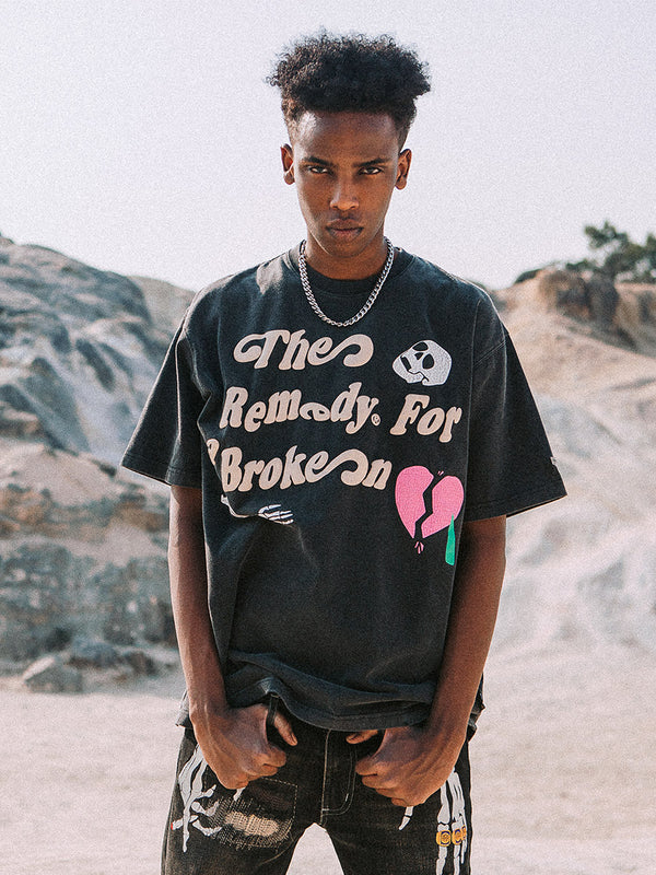 Camiseta Remedy Heart Manga Corta para Hombre