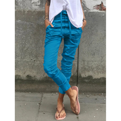 Pantalones Casuales de Cintura Elástica con Micro Stretch - Image 8