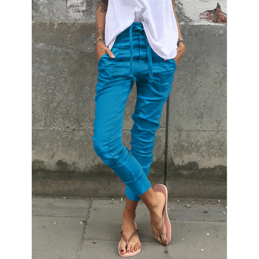 Pantalones Casuales de Cintura Elástica con Micro Stretch - Image 8
