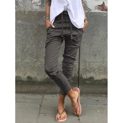 Pantalones Casuales de Cintura Elástica con Micro Stretch - Image 10