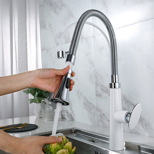 Grifo de Cocina Monomando Agua Fría y Caliente en Cobre