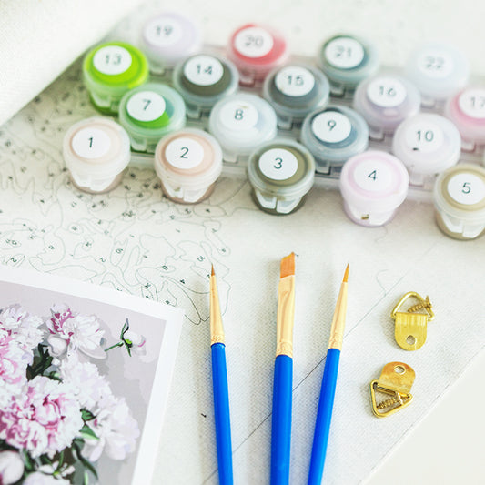 Kit de Pintura de Flores - Relajación Creativa con Óleo y Acuarela - Image 2