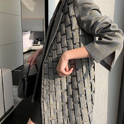 Blazer Cuadrille Retro para Mujer - Image 11