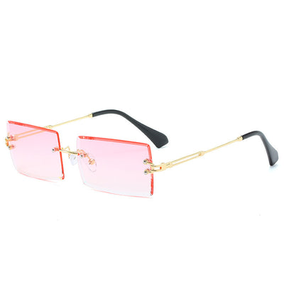 Gafas de Sol Rectangulares Minimalistas en Aleación Metálica - Image 7