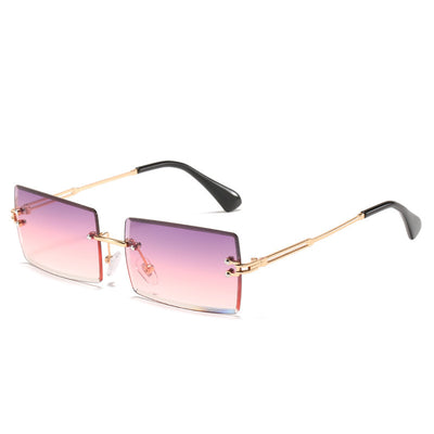 Gafas de Sol Rectangulares Minimalistas en Aleación Metálica - Image 5