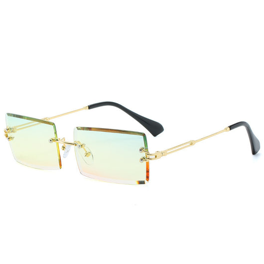 Gafas de Sol Rectangulares Minimalistas en Aleación Metálica - Image 10