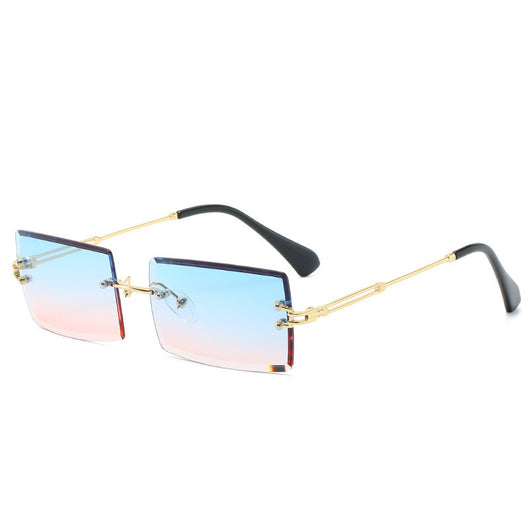 Gafas de Sol Rectangulares Minimalistas en Aleación Metálica - Image 12