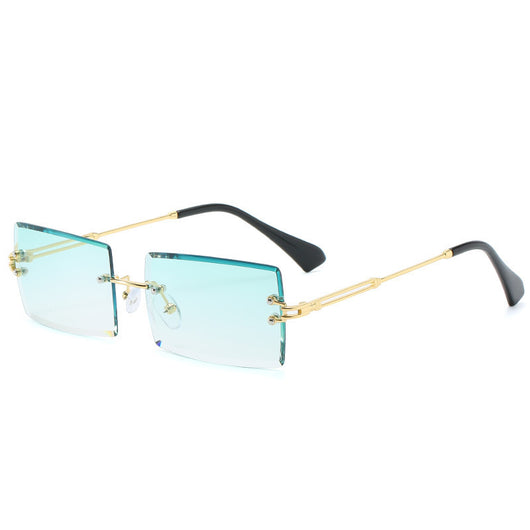 Gafas de Sol Rectangulares Minimalistas en Aleación Metálica - Image 9