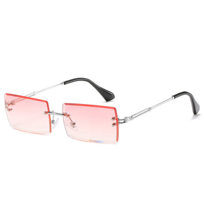 Gafas de Sol Rectangulares Minimalistas en Aleación Metálica - Image 8