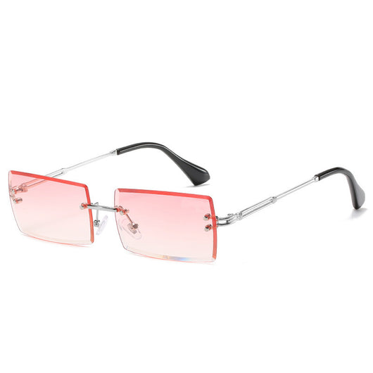 Gafas de Sol Rectangulares Minimalistas en Aleación Metálica - Image 8