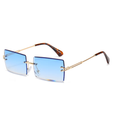 Gafas de Sol Rectangulares Minimalistas en Aleación Metálica - Image 13