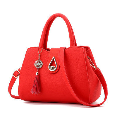 Bolso de Lujo SMOOZA con Asa Superior y Detalles en Borla - Bolso Bandolera Elegante para Mujer