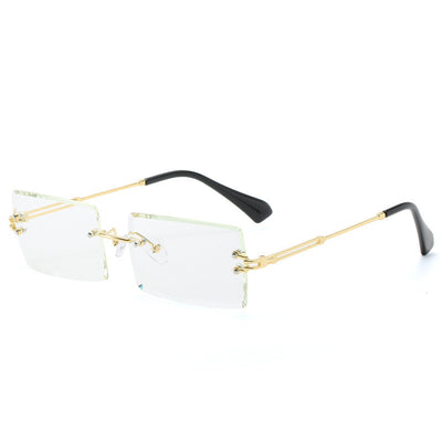 Gafas de Sol Rectangulares Minimalistas en Aleación Metálica - Image 11