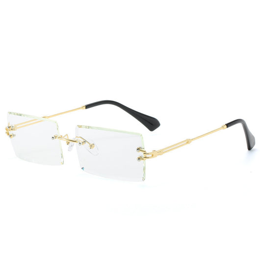 Gafas de Sol Rectangulares Minimalistas en Aleación Metálica - Image 11