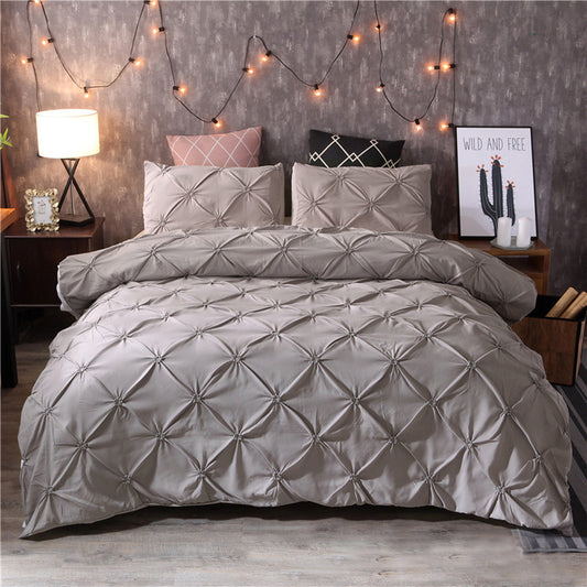 Funda de Edredón Liso de Color Sólido – Ropa de Cama Premium Craft Home Textiles - Image 2