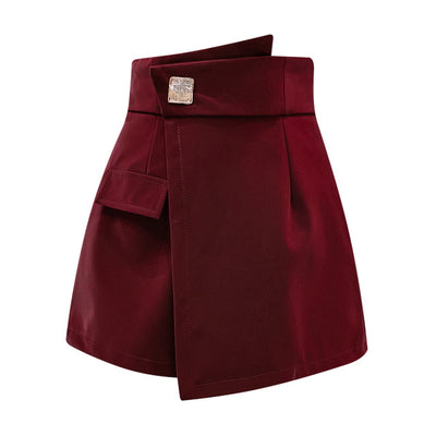 Falda Pantalón Talla Grande Cintura Alta Irregular Ancha - Image 7