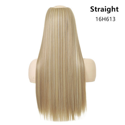 Peluca Larga Liso Natural de una Pieza para Mujer - Image 11