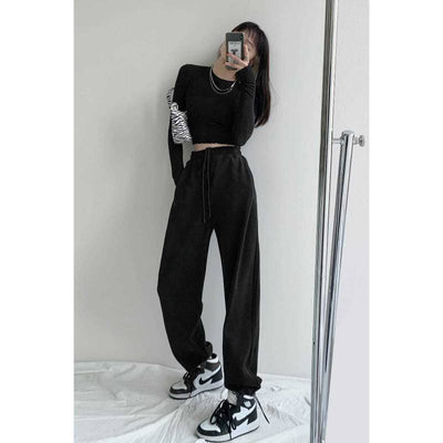Pantalones Jogger Gris para Mujer - Sudadera Deportiva Primavera - Image 9