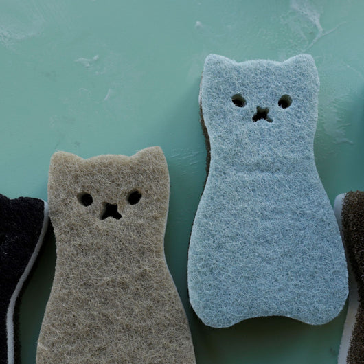 Esponja de Gato de Tres Capas para Cocina y Lavavajillas - Image 10