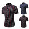 Playera Casual Hombre Rayas Manga Corta