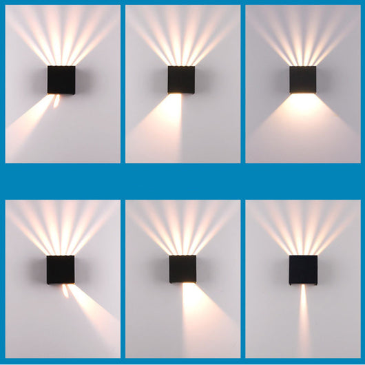 Lámpara de Pared LED Exterior Regulable Cuadrada Impermeable