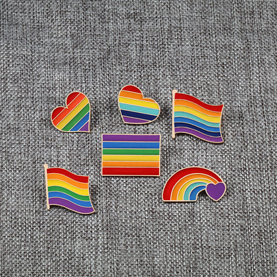 Broche Arcoíris de Metal - Pin de Orgullo LGBTQ+ Resistente al Desvanecimiento