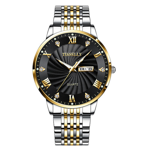 Reloj Automático de Acero Inoxidable Doble Calendario Impermeable Luminoso - Image 10
