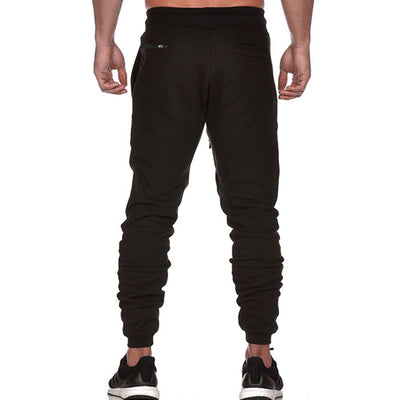 Pantalones Rectos Talla Grande con Estampado Reflectante y Puños Ajustados para Hombre - Image 3