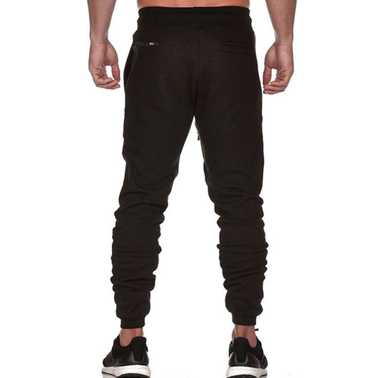 Pantalones Rectos Talla Grande con Estampado Reflectante y Puños Ajustados para Hombre - Image 3