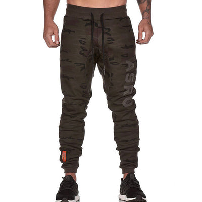 Pantalones Rectos Talla Grande con Estampado Reflectante y Puños Ajustados para Hombre - Image 4