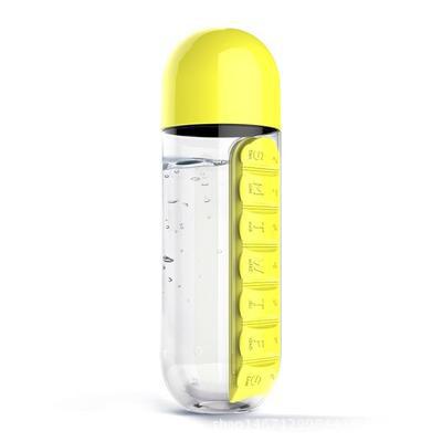 Botella de Agua Portátil con Organizador de Medicinas - Uso Semanal - Image 3