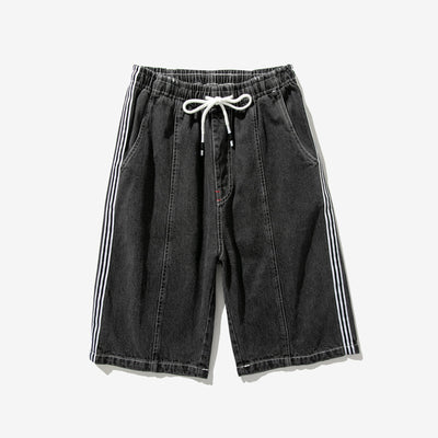 Shorts de Mezclilla Talla Grande con Cintura Elástica Ajustable - Image 3
