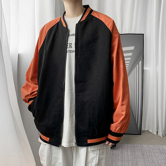 Chamarra Casual de Béisbol con Cuello Alzado para Hombre