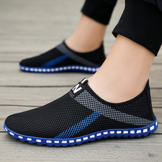 Sandalias Huecas Transpirables para Hombre - Zapatos Casuales Cómodos Estilo Moderno