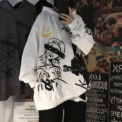 Sudadera con Capucha Oversized para Hombre - Estilo Parejas Versátil - Image 11