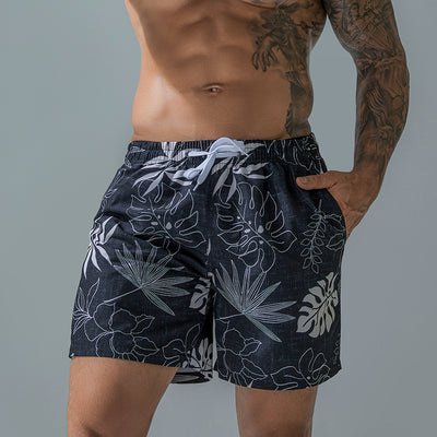 Pantalones Cortos Deportivos Talla Grande con Estampado de Cinco Puntos - Image 11