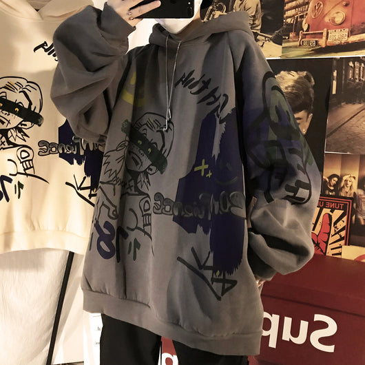 Sudadera con Capucha Oversized para Hombre - Estilo Parejas Versátil - Image 6