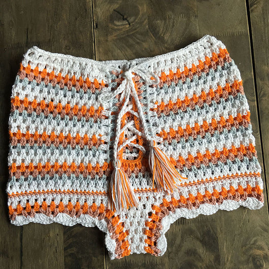 Pantalón Bikini Calado de Cintura Alta Tejido a Mano - Image 9