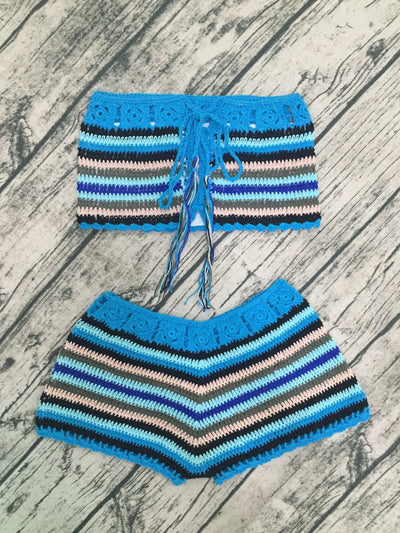 Bikini Tubo Envolvente con Escote Fruncido - Traje de Baño Dividido Playa - Image 2