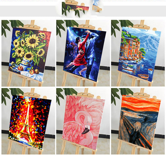 Kit de Pintura Digital al Óleo - Flores y Paisajes DIY - Image 5