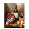 Cuadro Pintura por Números - Arte Clásico de Vino y Frutas