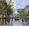 Cuadro Abstracto Noche Urbana Europa - Kit Pintura DIY