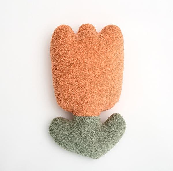 Almohada Peluche Tulipán Floral - Cojín Suave y Acogedor